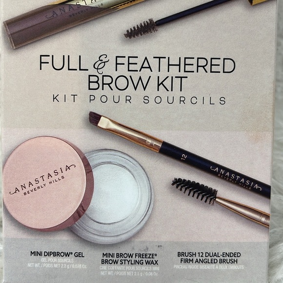 Anastasia Beverly Hills Full & Feathered Brow Kit COLOR TAUPE NEW - Picture 4 of 13